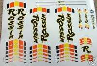 Rossin set of decals vintage 80s choice of two types  