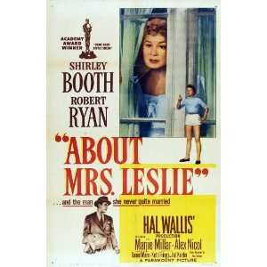  About Mrs. Leslie Poster 27x40 Shirley Booth Robert Ryan 