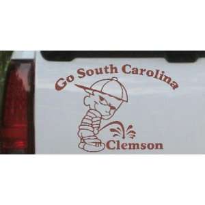  Brown 22in X 15.7in    Go South Carolina Pee On Clemson 