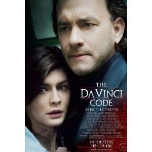  THE DAVINCI CODE (A) Movie Poster   Flyer   11 x 17 