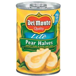 Del Monte Pear Halves Lite Bartlett in Extra Light Syrup   24 Pack