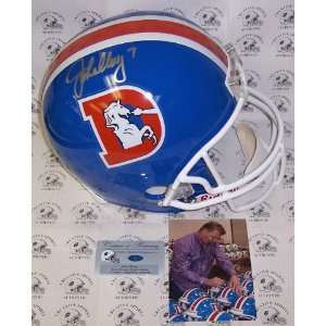  John Elway Autographed Denver Broncos Throwback Full Size 