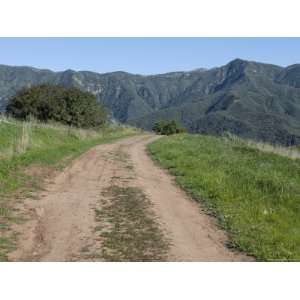  Dirt Road Leading to the Santa Ynez Mountains, California 