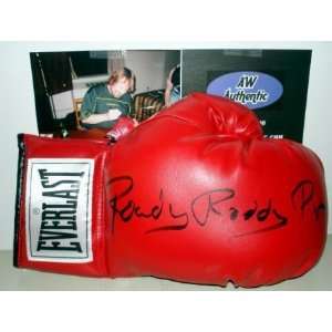 Rowdy Roddy Piper Autographed Boxing Glove  Sports 