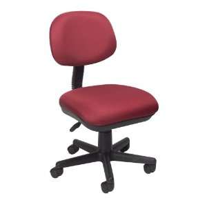  Burgundy Fabric Deluxe Posture Task Computer Chair   B300 