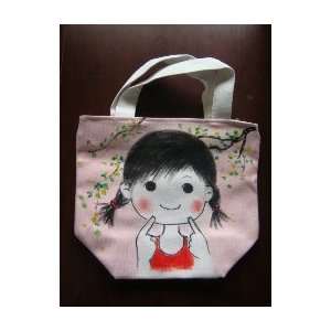   Cotton Tote Bag (small with image of rosy cheeks) 