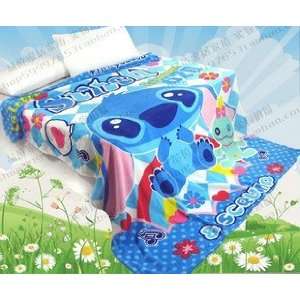 Stitch Regular Size Car Bed Fleece Baby Blanket Throw computer Cover 