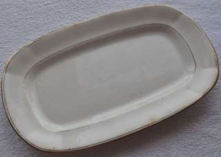   Imperial Russia Thick Porcelain Plate Dish KUZNETSOV RIGA Hallmarked