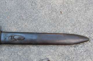 RARE WWII Military Rifle Paratrooper Bayonet & Scabbard Frog  