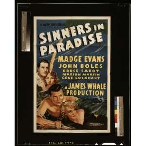  Sinners in paradise,Madge Evans,John Boles,c1939