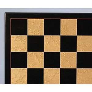   WW Chess 17 inch Black and Birdseye Maple Veneer Board Toys & Games