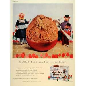   Almond Ice Cream Dutch Borden Cow   Original Print Ad: Home & Kitchen