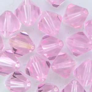  20 Pink Rockn Crystal 8mm Faceted Bicone Beads Kitchen 