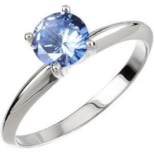   Platinum Ring with Fancy Blue Diamond 3/4 carat Brilliant cut Jewelry