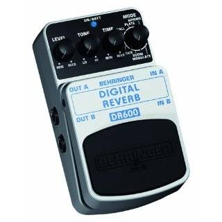 Behringer DR600 DIGITAL REVERB Digital Stereo Reverb Effects Pedal by 