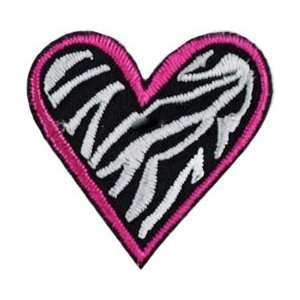  Blumenthal Lansing Iron On Appliques Zebra Heart 1/Pkg; 3 