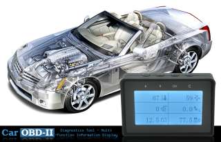 Car OBD II Diagnostics Tool 4 inch monitor shows real time information 