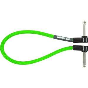  DiMarzio Neon Overbraid Jumper Cable Pedal Coupler Green 