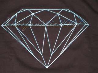 Diamond Supply Co Embroidered Crewneck Black Diamond Blue Cassie Mac 