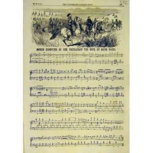   1854 March Music Wife Omer Pacha Music Score Military