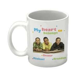  My Heart Personalized Photo Coffee Mug: Kitchen & Dining