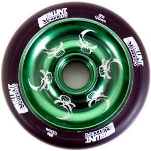  Blunt Wheel Skulls Green Black 100mm 