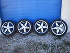 FOOSE Set of 4 Chrome Wheels & Tires R18 8.5*18 Rims BMW Mercedes