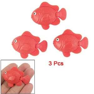  Como Red Plastic Carp Design Swimming Fish Decor 3 Pcs for 