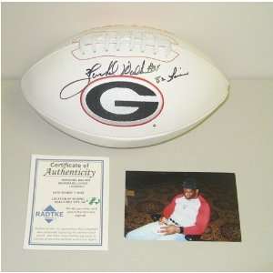 Herschel Walker Autographed Football   Georgia Bulldogs  