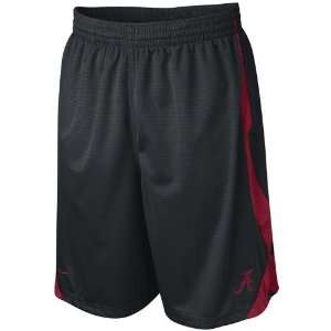  Nike Alabama Crimson Tide Black Durasheen Shorts Sports 