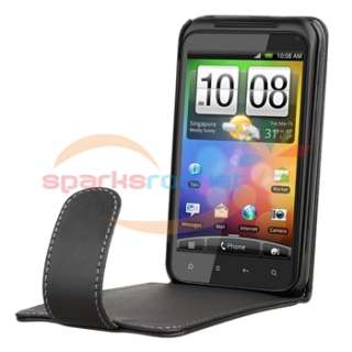 Leather Flip Case Skin Cover Pouch for HTC Incredible S 2 Droid 