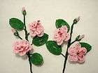 French Beaded Flowers Sakura Cherry Blossoms Seed Beads on Wire 