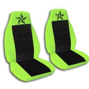 1991 Ford Mustang GT seat covers. One front set of seat covers. Lime 