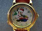 Mickey Mouse Jingle Bells Musical LORUS Quartz Watch Excellent 