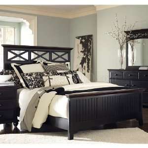 Cross Towne Panel Bed (King) by Broyhill 