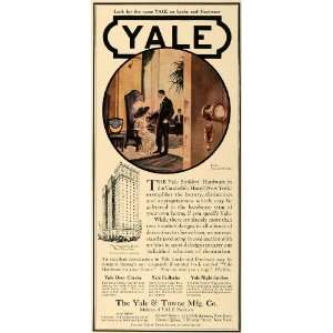  1913 Ad Yale Towne Builders Hardware Vanderbilt Hotel 