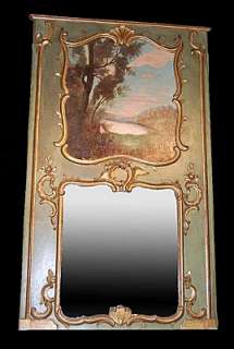 18th Century French Trumeau Mirror  