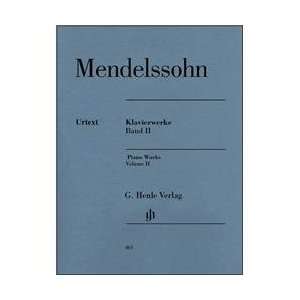  G. Henle Verlag Piano Works Volume Ii By Mendelssohn 