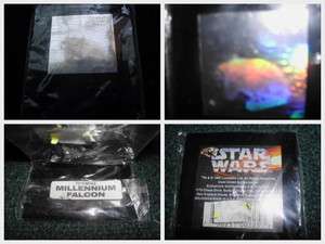   COLLECTORS MILLENIUM FALCON HOLOGRAPHIC IMAGE WITH MINI STAND 1995