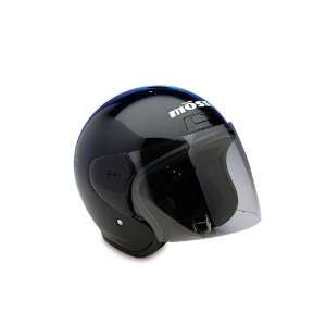  Mossi Black Small Open Face Helmet: Automotive