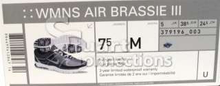 Nike Air Brassie III Womens Golf Shoes Charcoal/Silver Size 7.5 Medium 