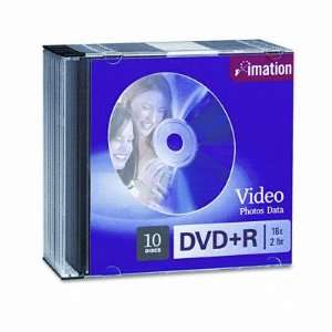  New DVD+R Discs 4.7GB 16x w/Slim Jewel Cases Silve Case 