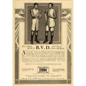  1911 Ad B. V. D. Company Drawers Union Suits Undershirt 