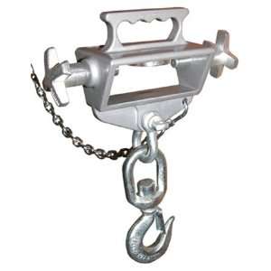 Forklift Hoisting Hook   Single Fork, 2 1/4 X 6 pocket, 4000# cap 