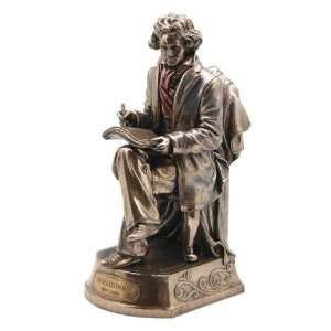  Beethoven Statue, Bronze Powder Cast 9.75 in