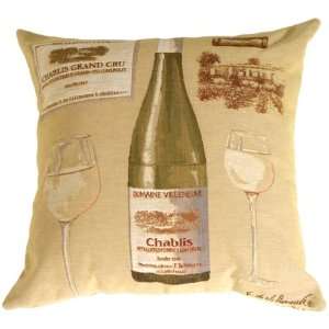   Pillow Decor   Fabrice de Villeneuve White Wine Pillow