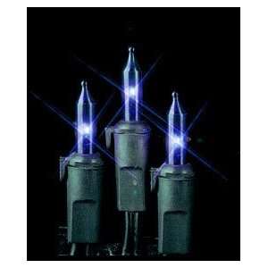   : Set of 35 Blue Mini Christmas Lights   Green Wire: Home Improvement