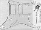 clear unbreakable pickguard fits ibanez jem77fp 1990 expedited 