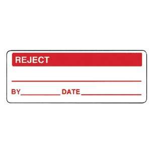  QLL412 REJECT LABEL   Pack of 1,000