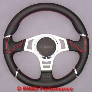 MOMO Millenium Sport Red Steering Wheel: Automotive
